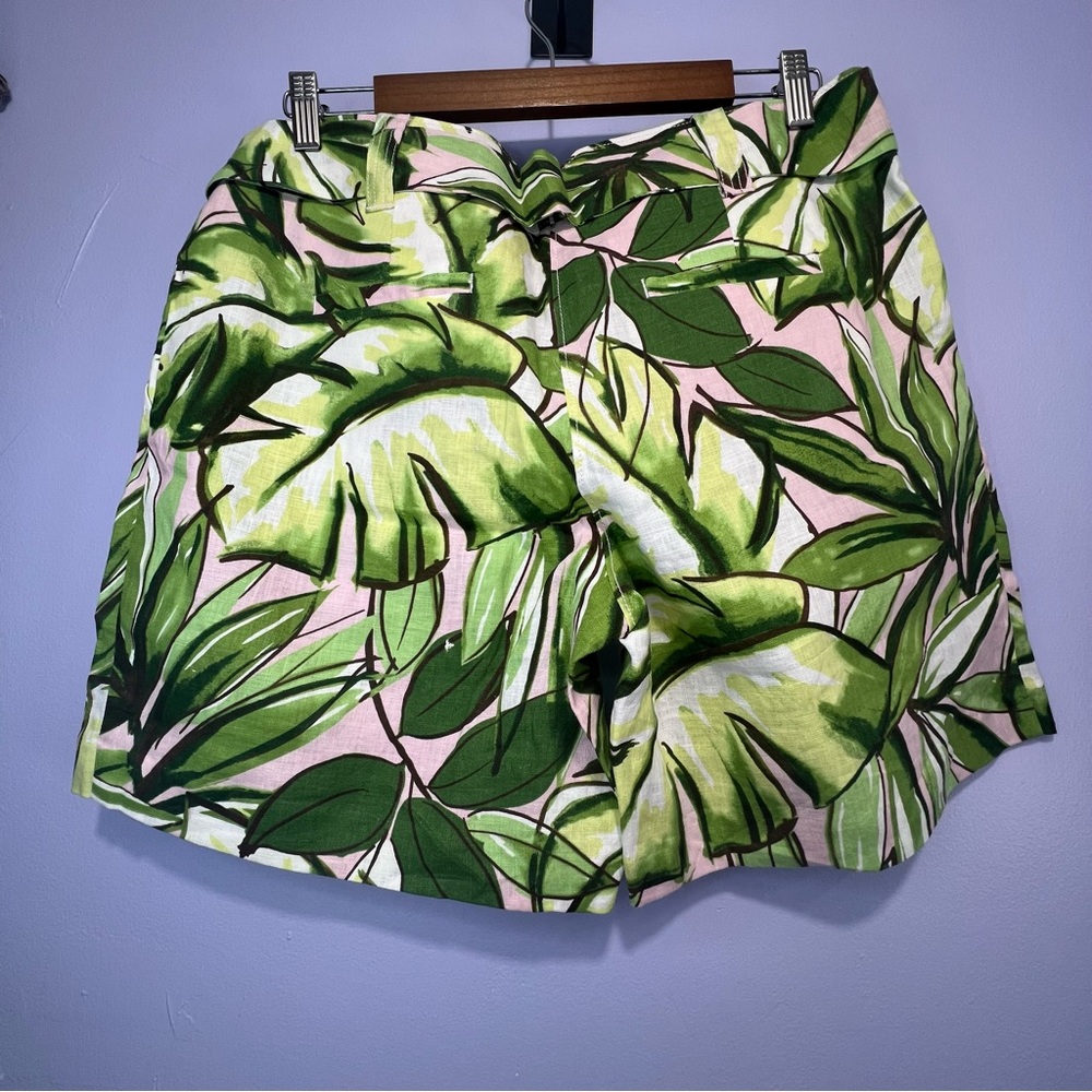 NWT Tommy Bahama Leaves of Green - Tickled Pink Linen Shorts - Size 8 - Picture 4 of 11